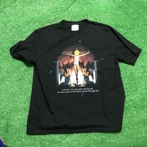 Black Graphic T-Shirt with Unique Design
